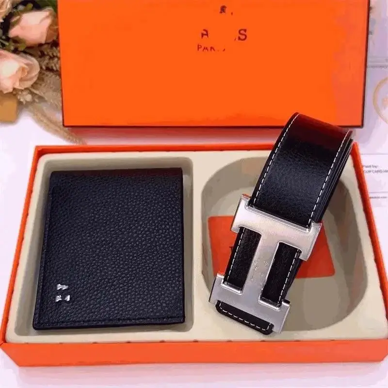 Hermès H Buckle Belt & Wallet Set — Hermès 1:1 rep bag specialty batch · DHL from Guangzhou, China