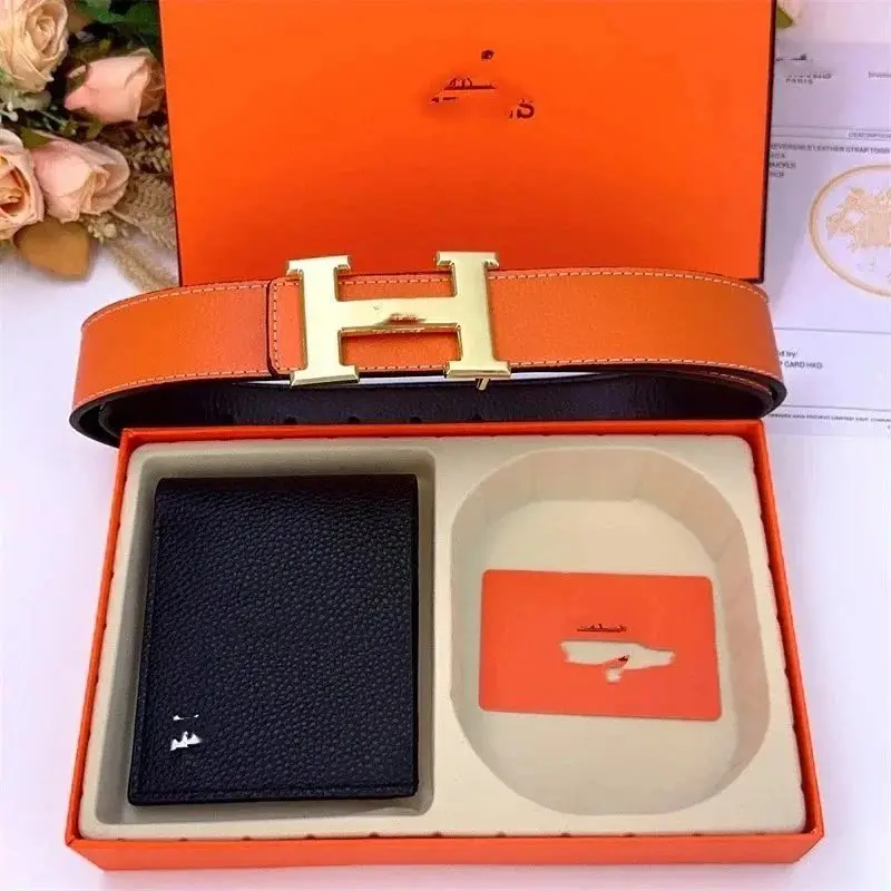 Hermès H Buckle Belt & Wallet Set 3 — Hermès 1:1 rep bag specialty batch · DHL from Guangzhou, China