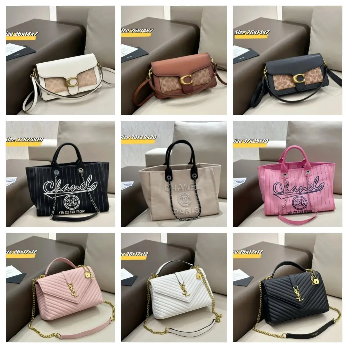 Saint Laurent Chain Bag, YSL 1:1 rep bag from $34 · DHL from Guangzhou, China